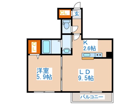 ラグフォートの物件間取画像